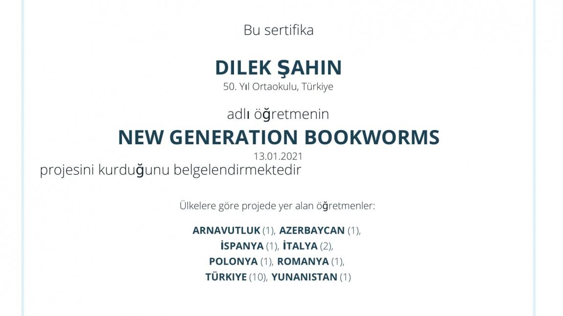New Generation Bookworms eTwinning projemiz başladı.